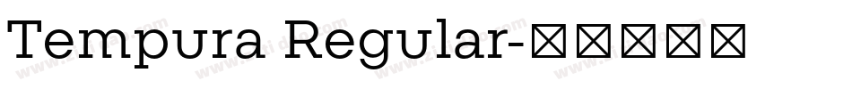 Tempura Regular字体转换